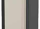 Шкаф верхний прямой угловой Фьюжн Cream Silk/Graphite 920*700*345