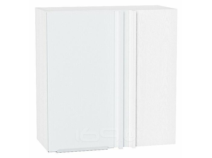 Шкаф верхний прямой угловой Фьюжн Silky White Белый 716*700*345