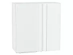 Шкаф верхний прямой угловой Фьюжн Silky White Белый 716*700*345