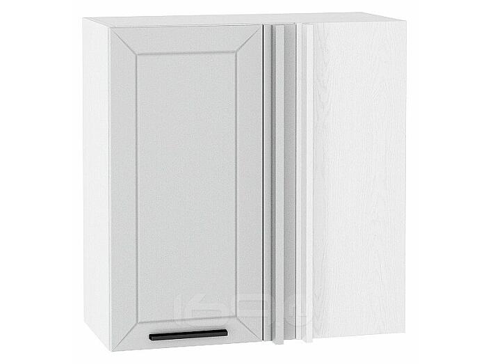 Шкаф верхний прямой угловой Глетчер Гейнсборо Силк Белый 716*690*345
