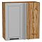Шкаф верхний прямой угловой Глетчер Гейнсборо Силк Дуб Вотан 716*700*345