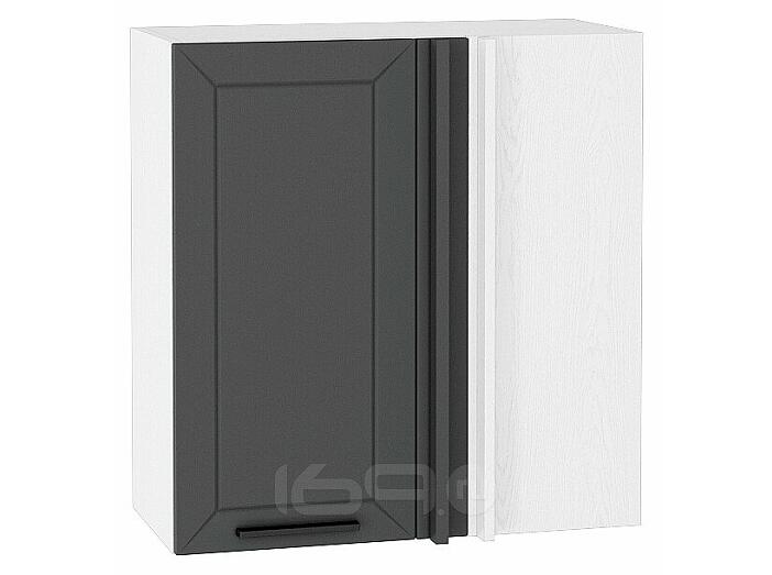 Шкаф верхний прямой угловой Глетчер Маренго Силк Белый 716*690*345