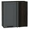 Шкаф верхний прямой угловой Глетчер Маренго Силк Graphite 716*690*345