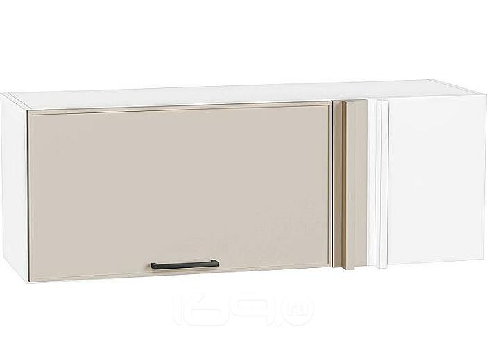 Шкаф верхний прямой угловой горизонтальный Эйр Cream Silk/Белый 358*1000*350