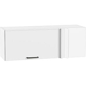 Шкаф верхний прямой угловой горизонтальный Эйр White Silk/Белый 358*1000*350