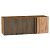 Шкаф верхний прямой угловой горизонтальный Флэт Brown Casella Oak 2S/Дуб Вотан 358*1000*350