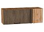 Шкаф верхний прямой угловой горизонтальный Флэт Brown Casella Oak 2S/Дуб Вотан 358*1000*350