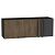 Шкаф верхний прямой угловой горизонтальный Флэт Brown Casella Oak 2S/Graphite 358*1000*350