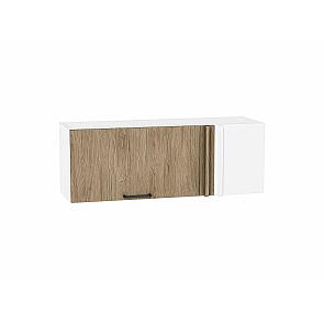 Шкаф верхний прямой угловой горизонтальный Флэт Natural Casella Oak 2S/Белый 358*1000*350