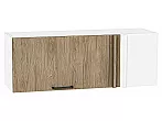 Шкаф верхний прямой угловой горизонтальный Флэт Natural Casella Oak 2S/Белый 358*1000*350