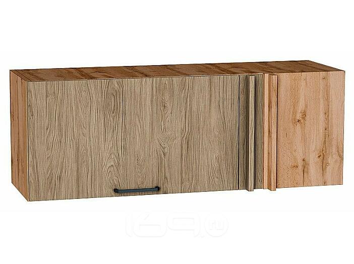 Шкаф верхний прямой угловой горизонтальный Флэт Natural Casella Oak 2S/Дуб Вотан 358*1000*350