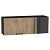 Шкаф верхний прямой угловой горизонтальный Флэт Natural Casella Oak 2S/Graphite 358*1000*350