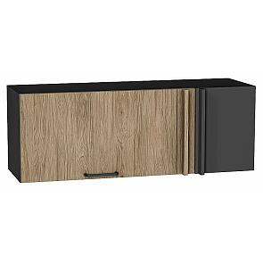 Шкаф верхний прямой угловой горизонтальный Флэт Natural Casella Oak 2S/Graphite 358*1000*350