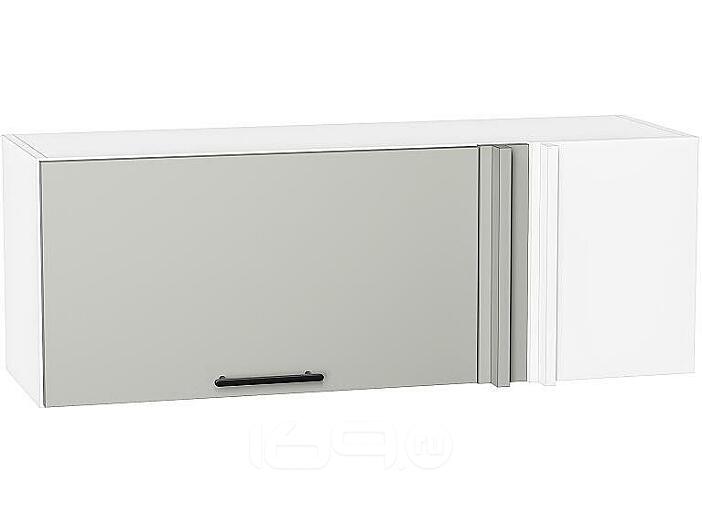 Шкаф верхний прямой угловой горизонтальный Лайт Special Grey/Белый 358*1000*350