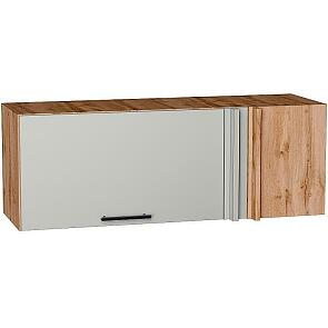 Шкаф верхний прямой угловой горизонтальный Лайт Special Grey/Дуб Вотан 358*1000*350