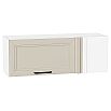 Шкаф верхний прямой угловой горизонтальный Нео Cream Silk/Белый 358*1000*350
