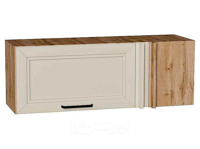 Шкаф верхний прямой угловой горизонтальный Нео Cream Silk/Дуб Вотан 358*1000*350
