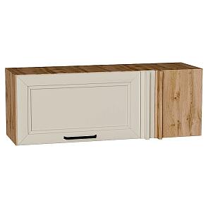 Шкаф верхний прямой угловой горизонтальный Нео Cream Silk/Дуб Вотан 358*1000*350