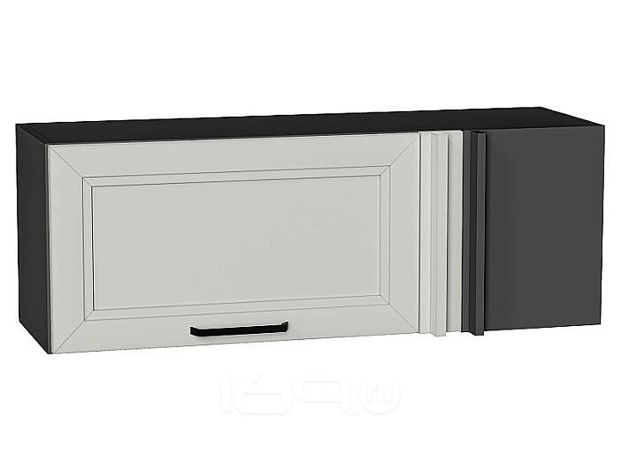 Шкаф верхний прямой угловой горизонтальный Нео Grey Silk/Graphite 358*1000*350