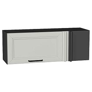 Шкаф верхний прямой угловой горизонтальный Нео Grey Silk/Graphite 358*1000*350