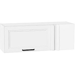 Шкаф верхний прямой угловой горизонтальный Нео White Silk/Белый 358*1000*350