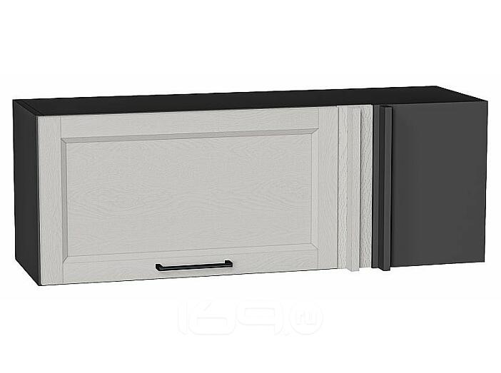 Шкаф верхний прямой угловой горизонтальный Сканди Grey Silkwood/Graphite 358*1000*350