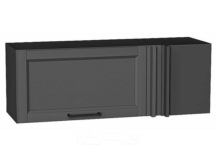 Шкаф верхний прямой угловой горизонтальный Сканди Stormy Silkwood/Graphite 358*1000*350