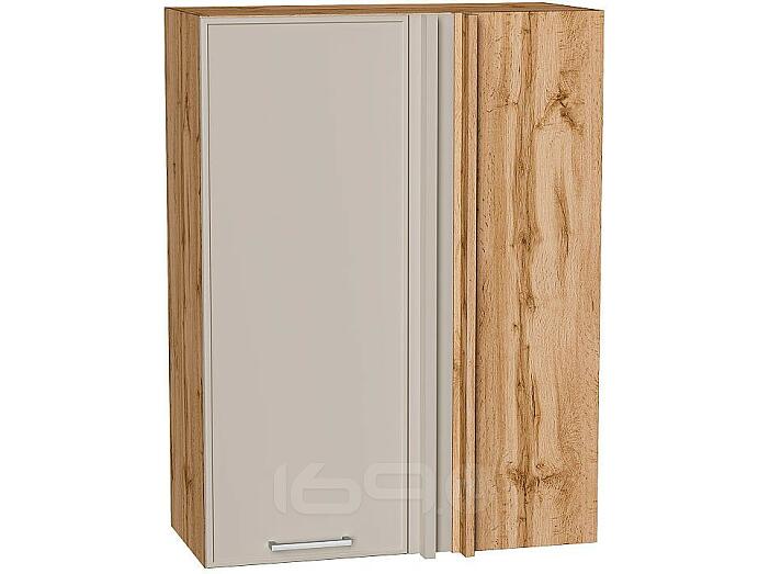 Шкаф верхний прямой угловой Квадро Кашемир/Дуб Вотан 920*700*345