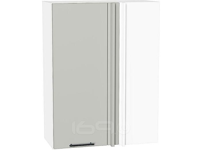 Шкаф верхний прямой угловой Лайт Special Grey/Белый 920*700*345