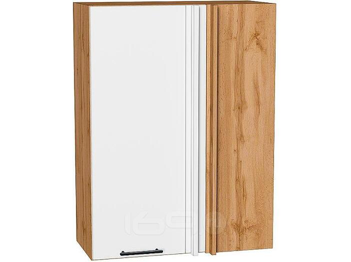Шкаф верхний прямой угловой Лайт Special White/Дуб Вотан 920*700*345