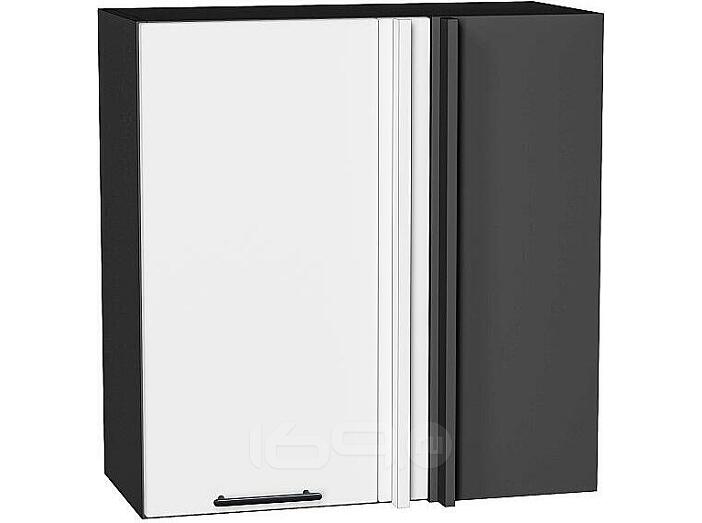 Шкаф верхний прямой угловой Лайт Special White/Graphite 716*690*345
