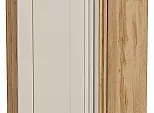 Шкаф верхний прямой угловой Лофт Cream Silk/Дуб Вотан 920*700*345