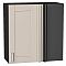 Шкаф верхний прямой угловой Лофт Cream Silk/Graphite 716*700*345