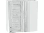 Шкаф верхний прямой угловой Лофт Nordic Oak/Белый 716*700*345