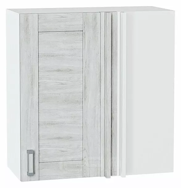 Шкаф верхний прямой угловой Лофт Nordic Oak/Белый 716*700*345