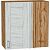 Шкаф верхний прямой угловой Лофт Nordic Oak/Дуб Вотан 716*700*345