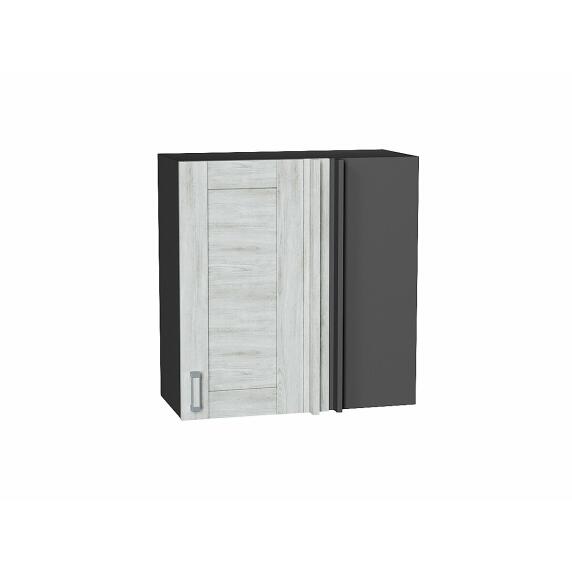 Шкаф верхний прямой угловой Лофт Nordic Oak/Graphite 716*690*345
