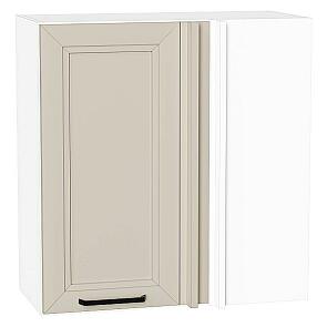 Шкаф верхний прямой угловой Нео Cream Silk/Белый 716*700*345