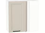 Шкаф верхний прямой угловой Нео Cream Silk/Белый 716*700*345