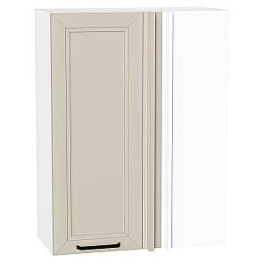 Шкаф верхний прямой угловой Нео Cream Silk/Белый 920*700*345