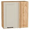 Шкаф верхний прямой угловой Нео Cream Silk/Дуб Вотан 716*700*345