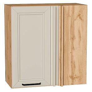 Шкаф верхний прямой угловой Нео Cream Silk/Дуб Вотан 716*700*345
