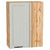 Шкаф верхний прямой угловой Нео Grey Silk/Дуб Вотан 920*700*345