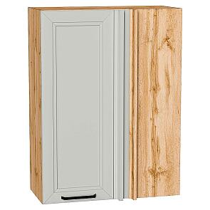 Шкаф верхний прямой угловой Нео Grey Silk/Дуб Вотан 920*700*345