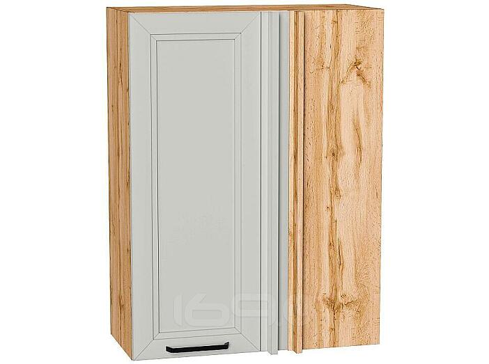 Шкаф верхний прямой угловой Нео Grey Silk/Дуб Вотан 920*700*345