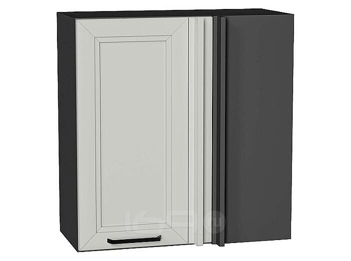 Шкаф верхний прямой угловой Нео Grey Silk/Graphite 716*700*345