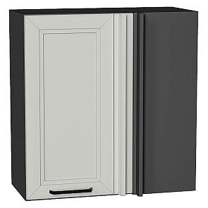 Шкаф верхний прямой угловой Нео Grey Silk/Graphite 716*700*345