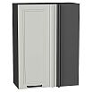 Шкаф верхний прямой угловой Нео Grey Silk/Graphite 920*700*345