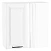Шкаф верхний прямой угловой Нео White Silk/Белый 716*700*345