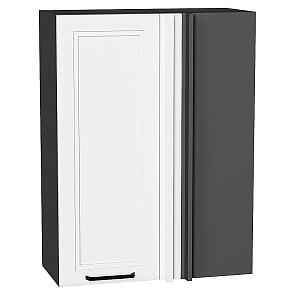 Шкаф верхний прямой угловой Нео White Silk/Graphite 920*700*345